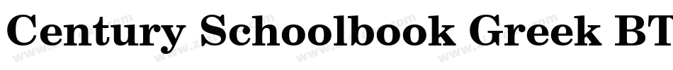 Century Schoolbook Greek BT字体转换